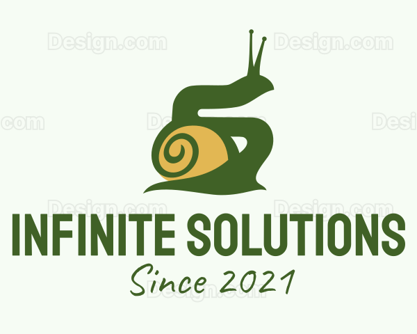Land Snail Silhouette Logo