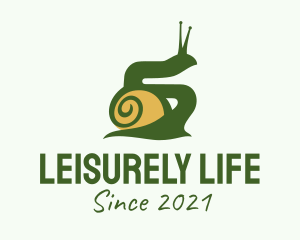 Land Snail Silhouette  logo