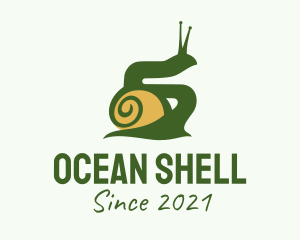 Land Snail Silhouette  logo