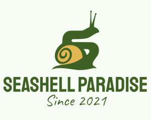 Land Snail Silhouette  logo