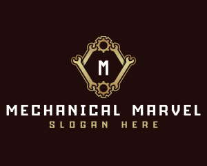 Wrench Gear Mechanic logo design