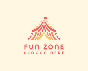 Carnival Tent Circus logo design