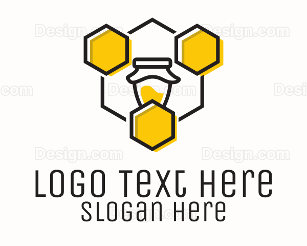 Hexagon Honeycomb Jar Logo