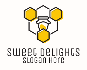 Hexagon Honeycomb Jar Logo