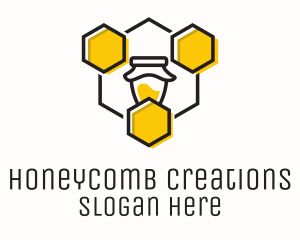 Hexagon Honeycomb Jar logo