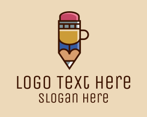 Pencil Coffee Cup  logo