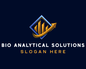 Arrow Analytics Graph logo design