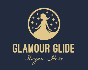 Sparkling Woman Silhouette  logo