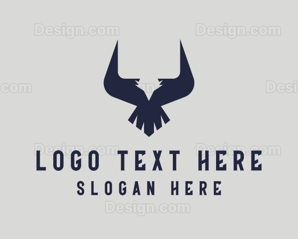 Eagle Bull Horns Logo