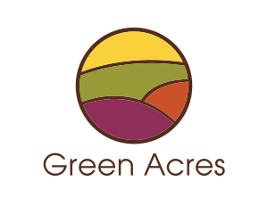 Colorful Field Landscape logo