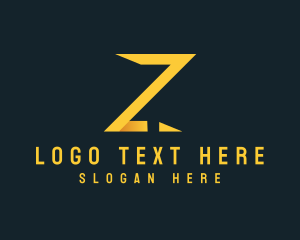 Modern Digital Letter Z logo