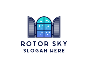 Sky Window Pane logo design