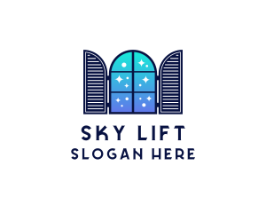 Sky Window Pane logo design