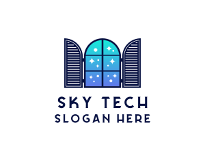 Sky Window Pane logo design