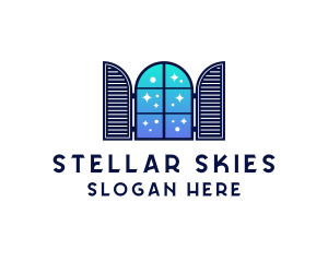 Sky Window Pane logo design