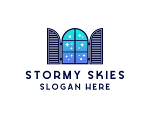 Sky Window Pane logo design