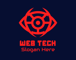 Red Tech Eye  logo design