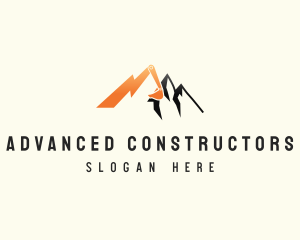 Mountain Excavator Mining logo design