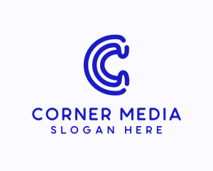 Letter C Media Company logo design