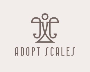 Justice Scale Law Firm logo design