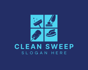 Essential  Cleaning Materials logo design