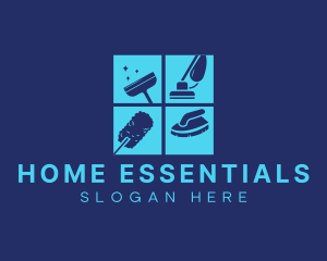 Essential  Cleaning Materials logo design