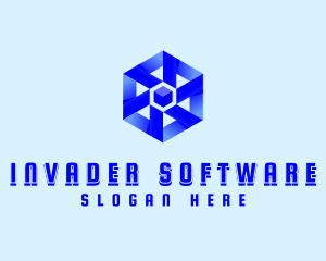 Technology Software Cube  logo design