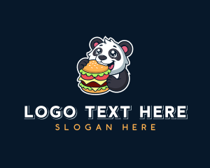 Panda Burger Restaurant Logo