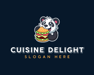 Panda Burger Restaurant logo design