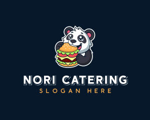 Panda Burger Restaurant logo design