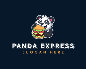 Panda Burger Restaurant logo design