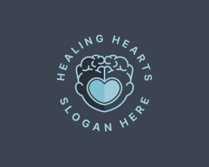 Brain Heart Mental Health logo design