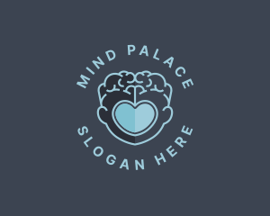 Brain Heart Mental Health logo design