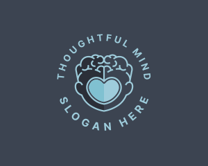 Brain Heart Mental Health logo design