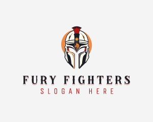 Knight Warrior Helmet logo design