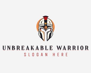 Knight Warrior Helmet logo design