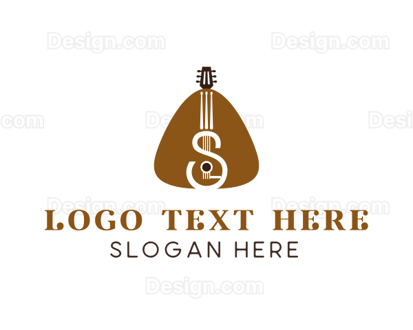 Guitar Pick Acoustic Logo