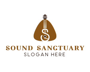 Guitar Pick Acoustic logo design