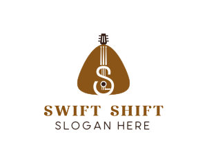 Guitar Pick Acoustic logo design