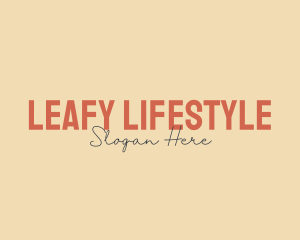 Minimalist Lifestyle Boutique logo design