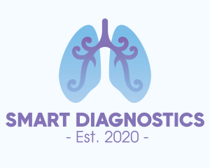 Respiratory Lung Organ logo design