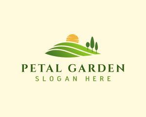 Sunset Lawn Landscaping logo design