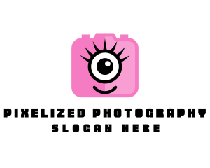 Pink Monster Photography logo design