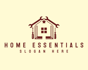 Home Construction Renovation logo design