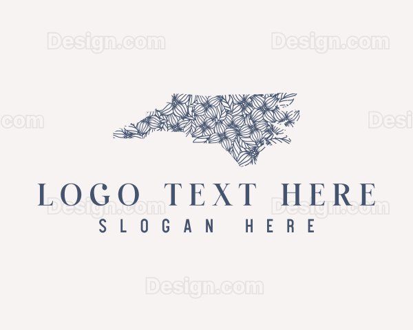 North Carolina Flower Bloom Logo