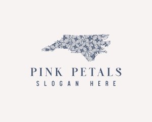 North Carolina Flower Bloom logo design