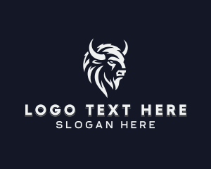 Wild Bison Animal  logo