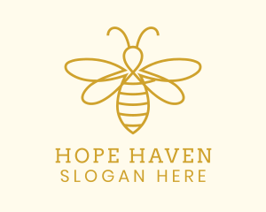 Honey Bee Insect Logo