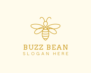 Honey Bee Insect logo design