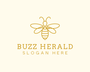 Honey Bee Insect logo design